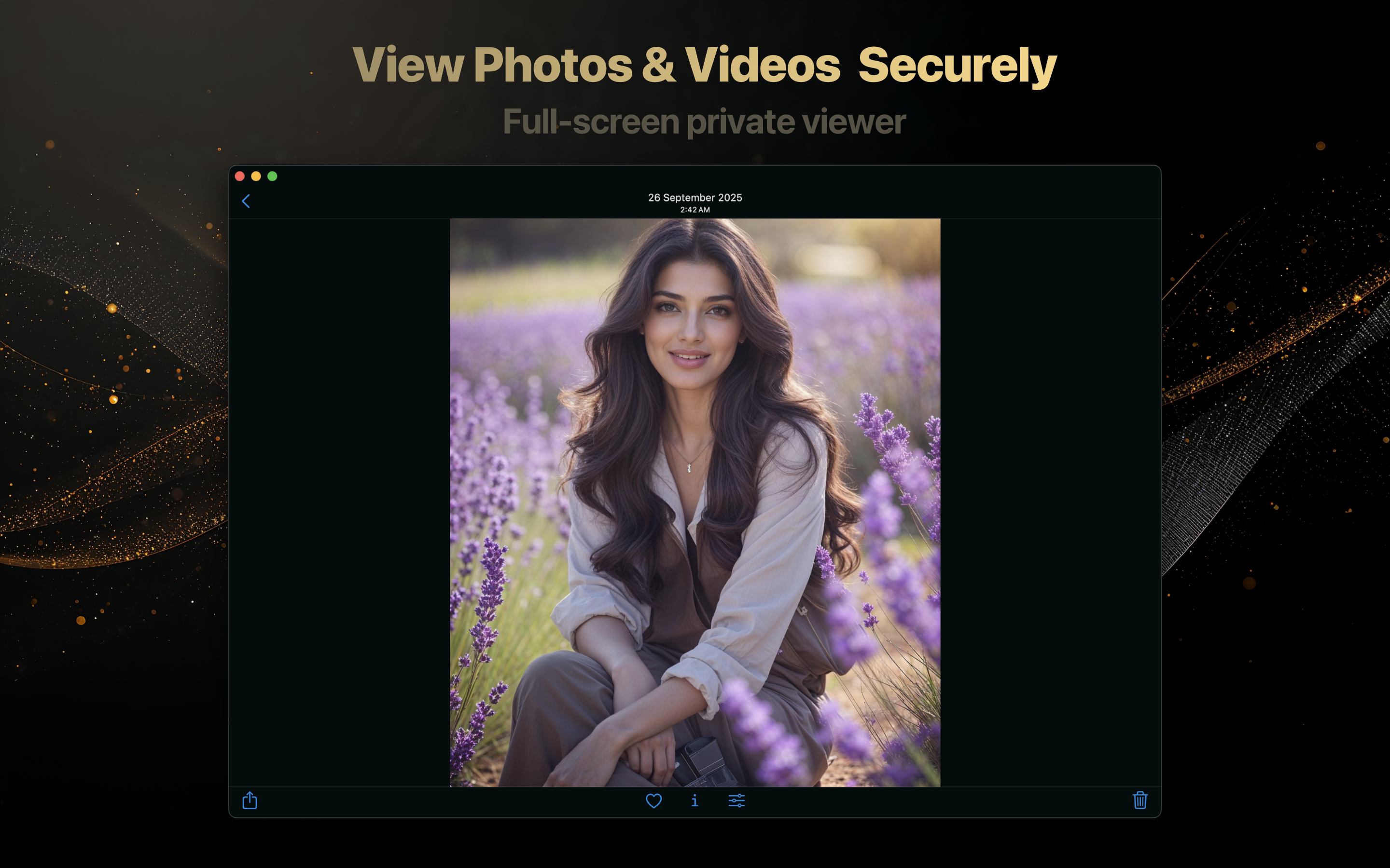 Trustful secure photo and video viewer on macOS