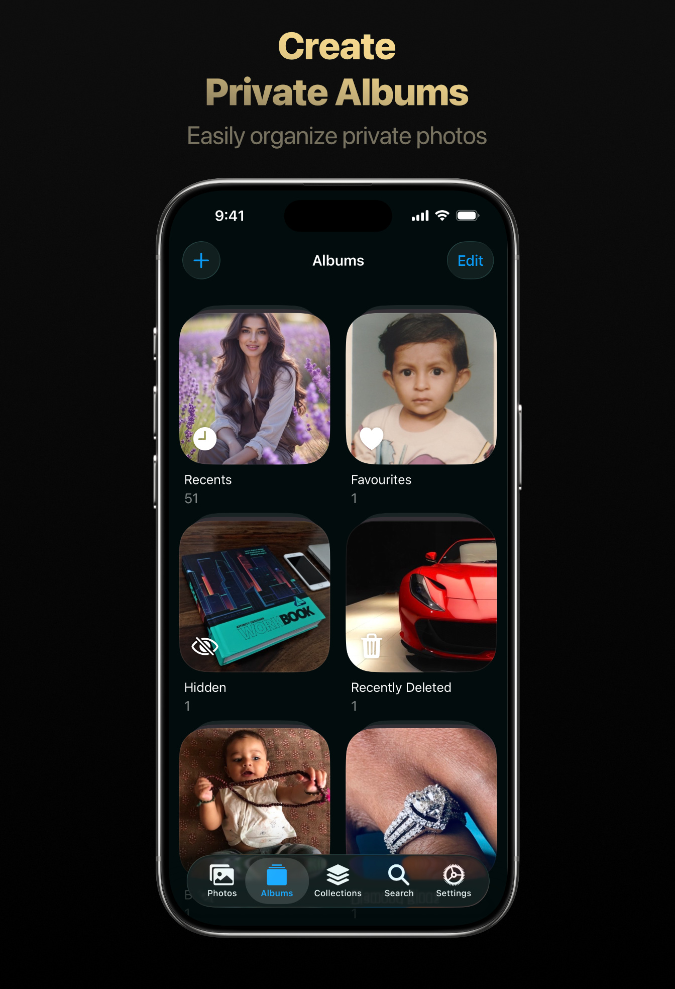 Trustful - Hide Private Photos Vault. Create Private Albums & Folders.